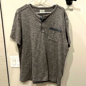 NWOT Lucky Brand Venice burnout Henley short sleeved shirt men’s XL